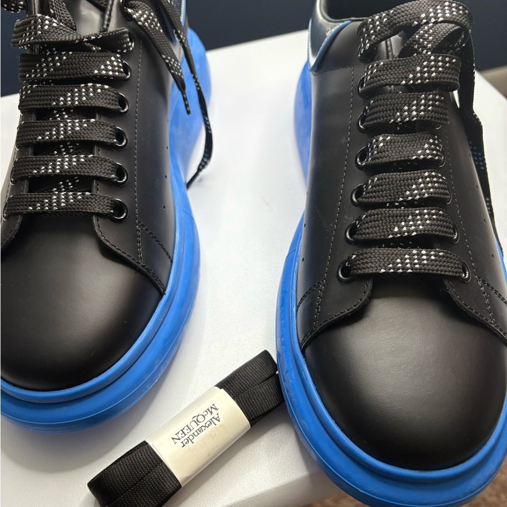 Alexander McQueen Black and Blue Sneakers